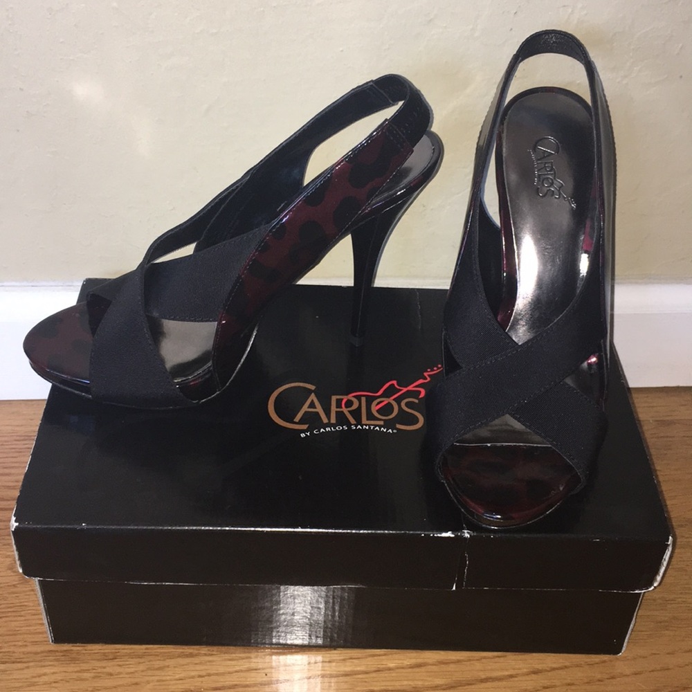 Carlos Santana Ruby Leopard Pumps